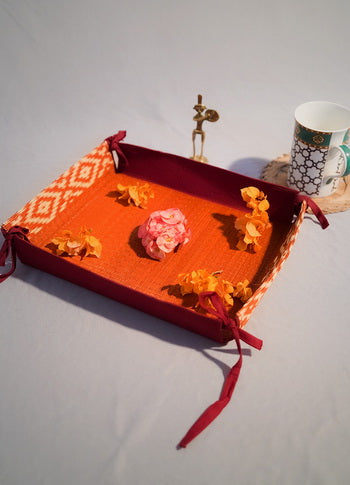 Madur Kathi Fine Woven Multi Purpose Reversible Tray