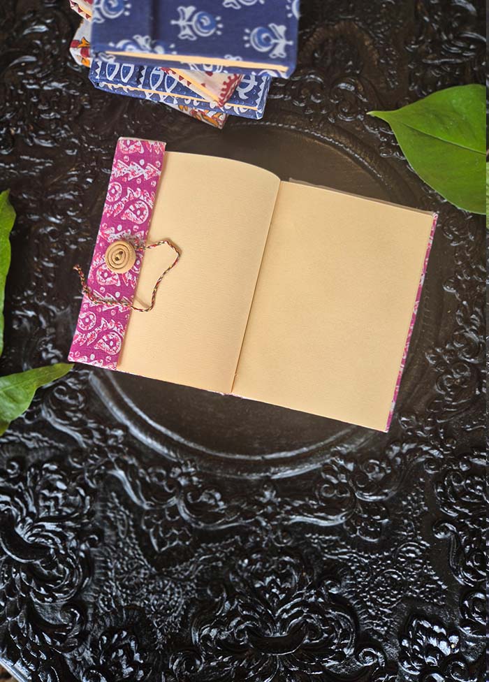 Diary With Leaf Print - Small