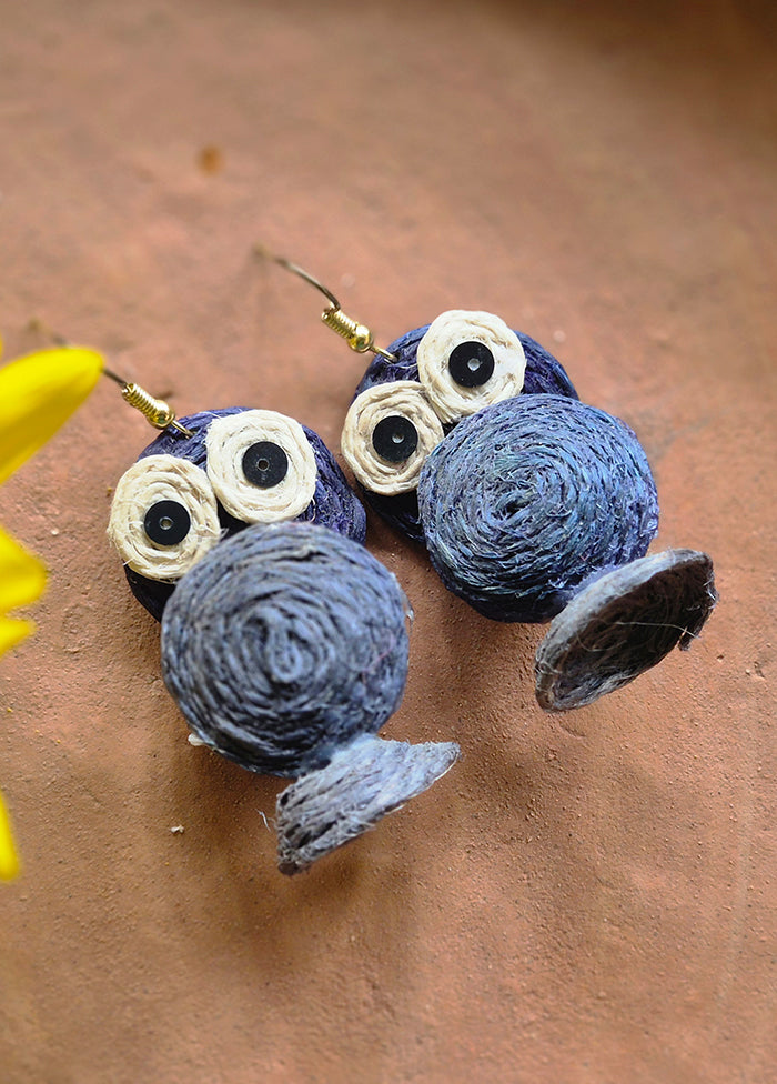 Grey Owl Danglers