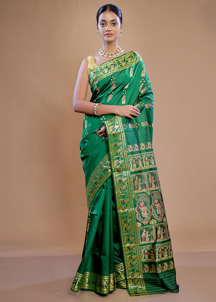 Discover 145+ green baluchari saree